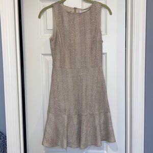 Suede blush pink dress